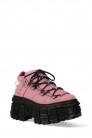 NOBUK ROSA Nubuck Platform Sneakers (314052) - 5
