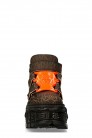 NARANJA TANK High Platform Leather Sneakers (314031) - 4