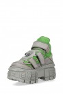 VERDE FLUOUR Chunky Leather Platform Sneakers (314041) - материал