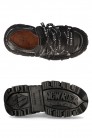 Кожаные ботинки на платформе с фирменными шнурками New Rock (314037) - оригинальная одежда