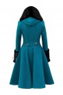 Women's Winter Wool Coat with Hood and Fur X92 (115092) - оригинальная одежда