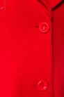 Довге червоне вовняне пальто B4047 (114047) - оригинальная одежда