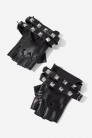 Fingerless Faux Leather Gloves XT183 (601183) - 3