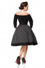 Retro Dress with "Carmen" Neckline (105538) - цена
