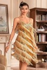 Gatsby Dress with Sequins and Fringe (105586) - материал