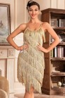 Gatsby Dress with Sequins and Fringe (105586) - 3