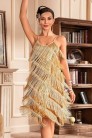 Платье с пайетками и бахромой в стиле Гэтсби (105586) - 3