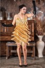 Gatsby Dress with Sequins and Fringe (105586) - 3