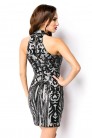 Серебристое платье с блестками A5200 (105200) - материал