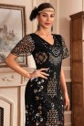 Елегантна сукня Gatsby з рукавами-крильцями (105588) - материал