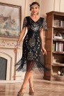Elegant Gatsby Cap Sleeve Dress (105588) - 3