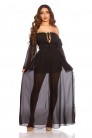 Long Black Off Shoulder Dress KC513 (105513) - цена