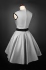 Винтажное серебристое платье с подъюбником X5163 (105163) - оригинальная одежда