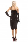 X-Style Leather Snakeskin Midi Dress (105210) - цена