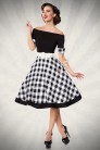 Vintage Off Shoulder Swing Dress (105255) - 3