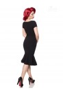 Чорне ретро-плаття з декольте B267 (105267) - оригинальная одежда