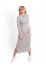 Серое меланжевое платье XC306 (105306) - 3