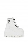 SHAKER White High Platform Boots  (310041) - 4