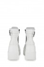 SHAKER White High Platform Boots  (310041) - материал