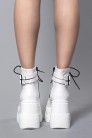 SHAKER White High Platform Boots  (310041) - 4