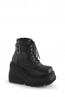 SHAKER PU Leather Black High Platform Boots (310042) - 5