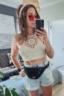 Grunge Punk Round Sunglasses - Red (905135) - 6