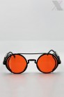 Grunge Punk Round Sunglasses - Red (905135) - 3
