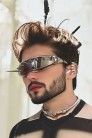 Дзеркальні окуляри Cyberpunk Futuristic Chrome (905169) - оригинальная одежда