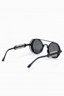 Grunge Punk Industrial Round Sunglasses - black (905134) - 8