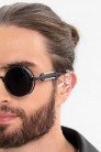 Grunge Punk Industrial Round Sunglasses - black (905134) - 3