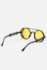 Grunge Punk glasses with yellow lenses + pouch (905168) - оригинальная одежда