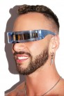 Cyberpunk Futuristic Blue Glasses (905149) - цена