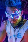 Очки Cyberpunk LED Futuristic (905153) - оригинальная одежда