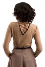Женский джемпер из натуральной шерсти X1212 (111212) - оригинальная одежда