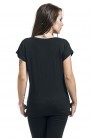 Long Women's T-shirt with Zipped Print (102227) - 3