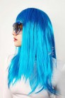 Cosplay Couture Light Blue Long Wig (503027) - 3