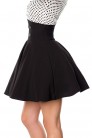 Black Flared High Waisted Skirt (107134) - материал