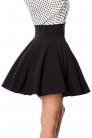Black Flared High Waisted Skirt (107134) - 3
