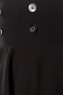 Черная юбка клеш с высоким поясом (107134) - цена