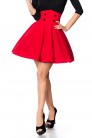Красная короткая юбка клеш Belsira (107133) - цена