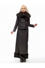 X-Style Long Denim Fleece Skirt with Faux Fur (107081) - цена