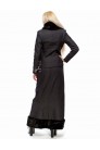 X-Style Long Denim Fleece Skirt with Faux Fur (107081) - оригинальная одежда