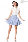 Belsira Summer Plaid Swing Skirt (107128) - 4