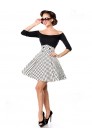 Polka Dot Short Skirt with Corset Belt (107135) - 4