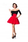 Belsira Red Flared Retro Short Skirt (107133) - материал