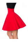 Belsira Red Flared Retro Short Skirt (107133) - 3