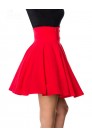Belsira Red Flared Retro Short Skirt (107133) - оригинальная одежда