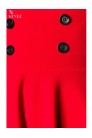 Красная короткая юбка клеш Belsira (107133) - 4