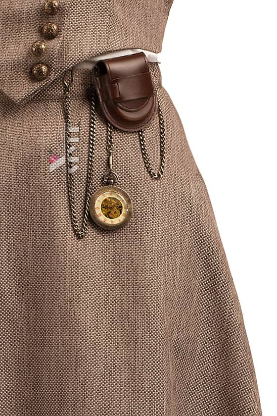 Спідниця Steampunk з навісною кишенею і годинником X7202