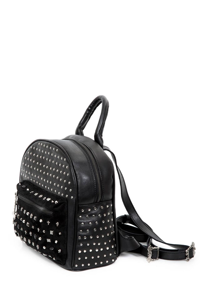 New Rock Leather Studded Backpack